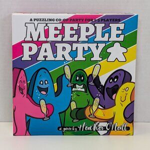 Meeple Party Board Game 9th Level Games Cooperative Unplayed Open Box Complete
